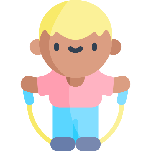 man jumping rope indoors