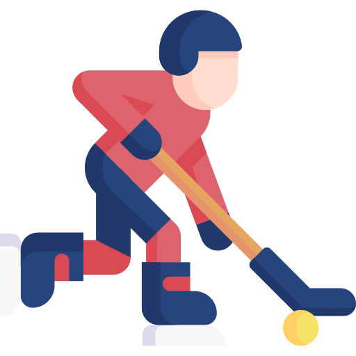 man playing ice-hockey