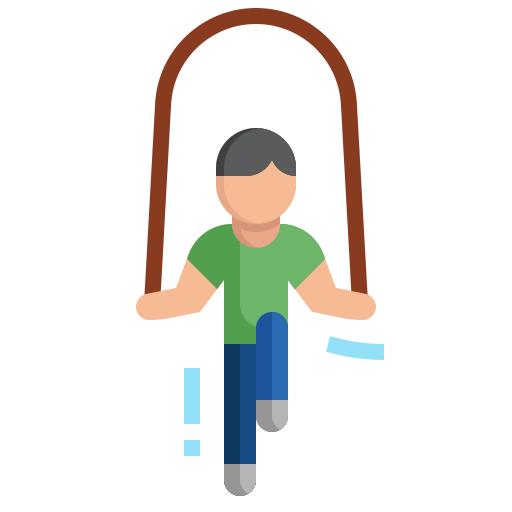 athlete jumping rope